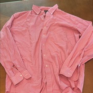 J. Crew Red Casual Button Down Shirt Comfortable Fit